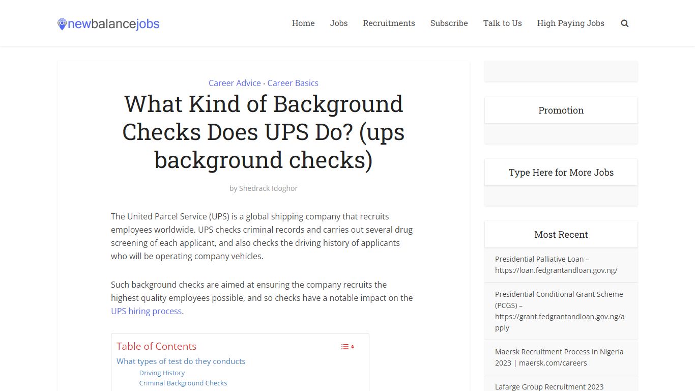 What Kind of Background Checks Does UPS Do? (ups ... - Newbalancejobs
